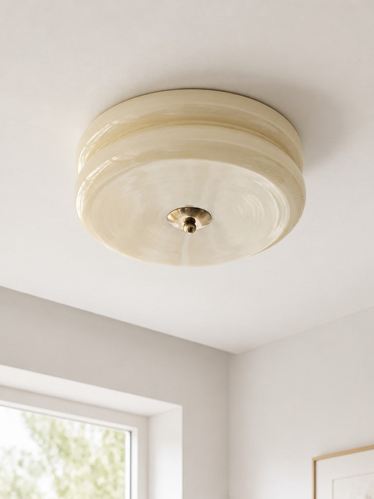 Opalix Weiche Gewölbte Deckenleuchte – Von Art Deco Inspirierte Zierliche Deckenlampe für Innenräume N08