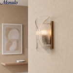 Charger l'image dans la visionneuse de galerie, Applique murale moderne cylindrique en verre côtelé Bravira pour l'entrée et l'éclairage de chevet
