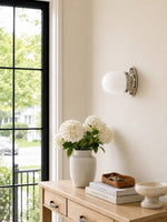 Charger l'image dans la visionneuse de galerie, Luminaire double fonction en verre Opalume – Plafonnier et applique murale élégants pour les maisons modernes