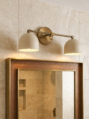 Metio Dome Vanity Wall Light – Mid-Century Fixture for Bathroom