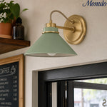 Bild in Gallery-Viewer laden, Aurenza Gebogene Arm Globe Wandlampe – Moderne Industrielle Wandleuchte für Badezimmer, Schlafzimmer und Flur
