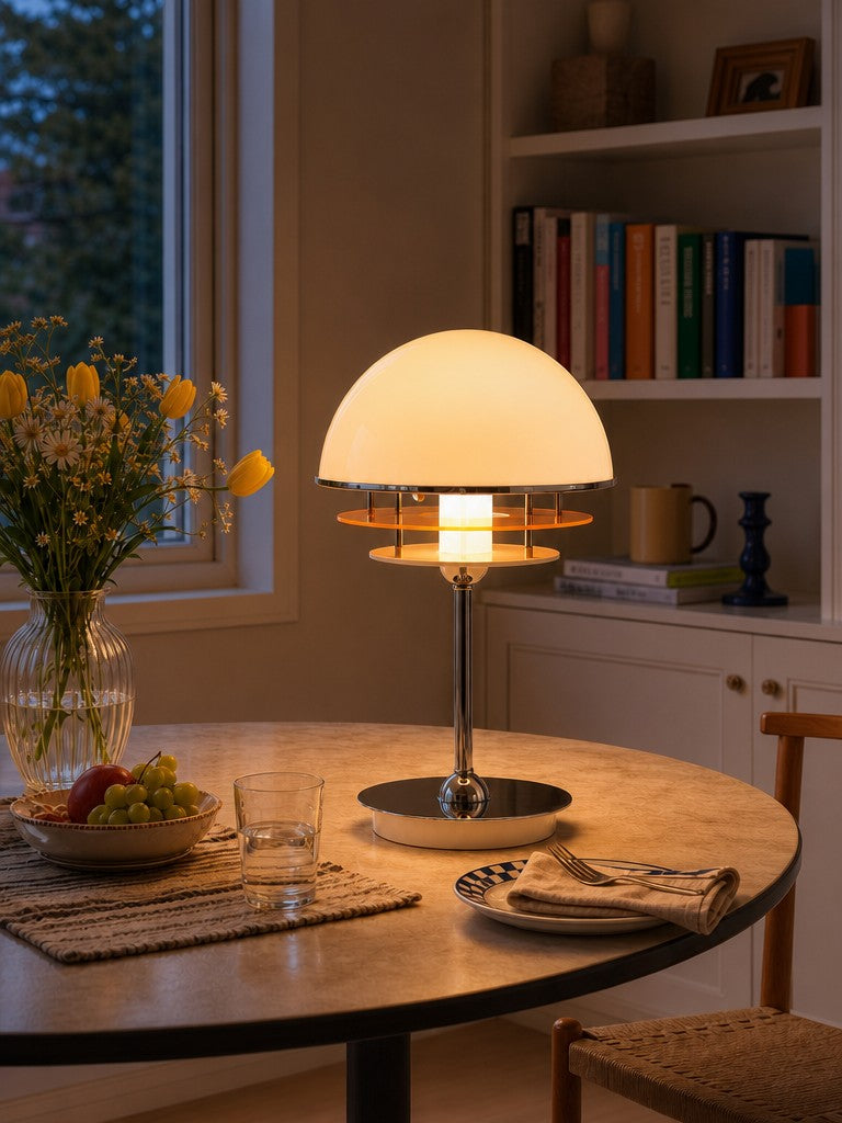Sunset Bauhaus Vintage Style Acrylic Sunset Table Lamp - AFTERGLOW S2