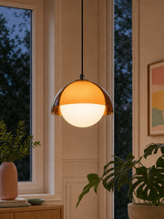 Lámpara colgante vintage resplandor del atardecer Lámpara colgante decorativa ambiental para dormitorio y rincón de lectura