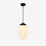 Load image into Gallery viewer, Vintage Art Deco Milk Glass Pendant Light