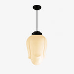 Load image into Gallery viewer, Vintage Art Deco Milk Glass Pendant Light