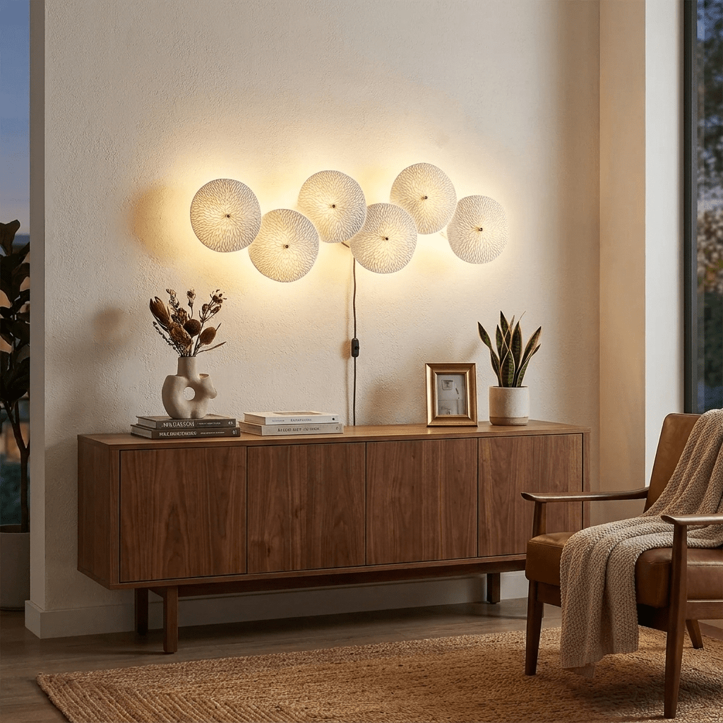 Lotus Petal Ceramic Plug-In Wall Light - product image 3