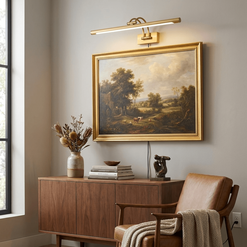 Linear Vanity Brass Plug-In Wall Light - product image 2