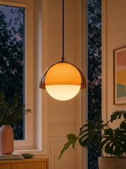 Sunset Afterglow Vintage Pendant Lamp Decorative Ambient Pendant Light for Bedroom and Reading Nook