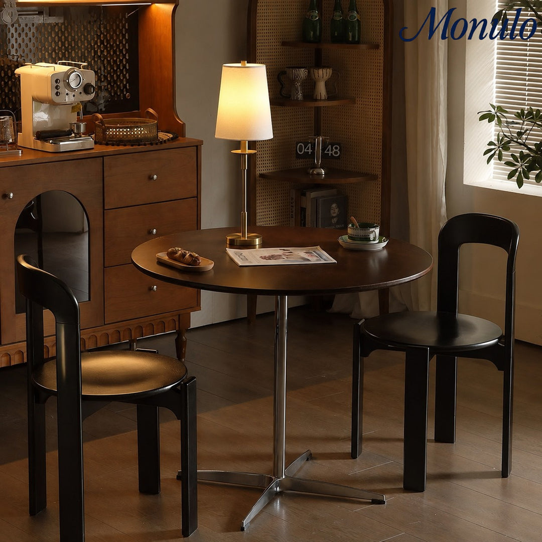 Rowan Linen Iron Table Lamp - Elegant Traditional Bedside Lighting