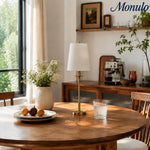 Load image into Gallery viewer, Rowan Linen Iron Table Lamp - Elegant Traditional Bedside Lighting