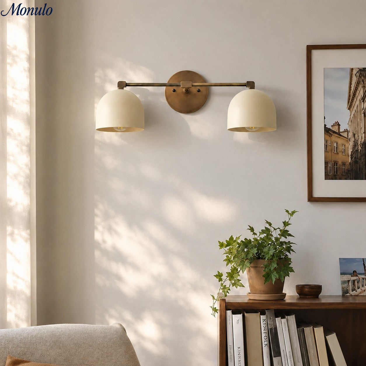 Metio Dome Vanity Wall Light – Mid-Century Fixture for Bathroom
