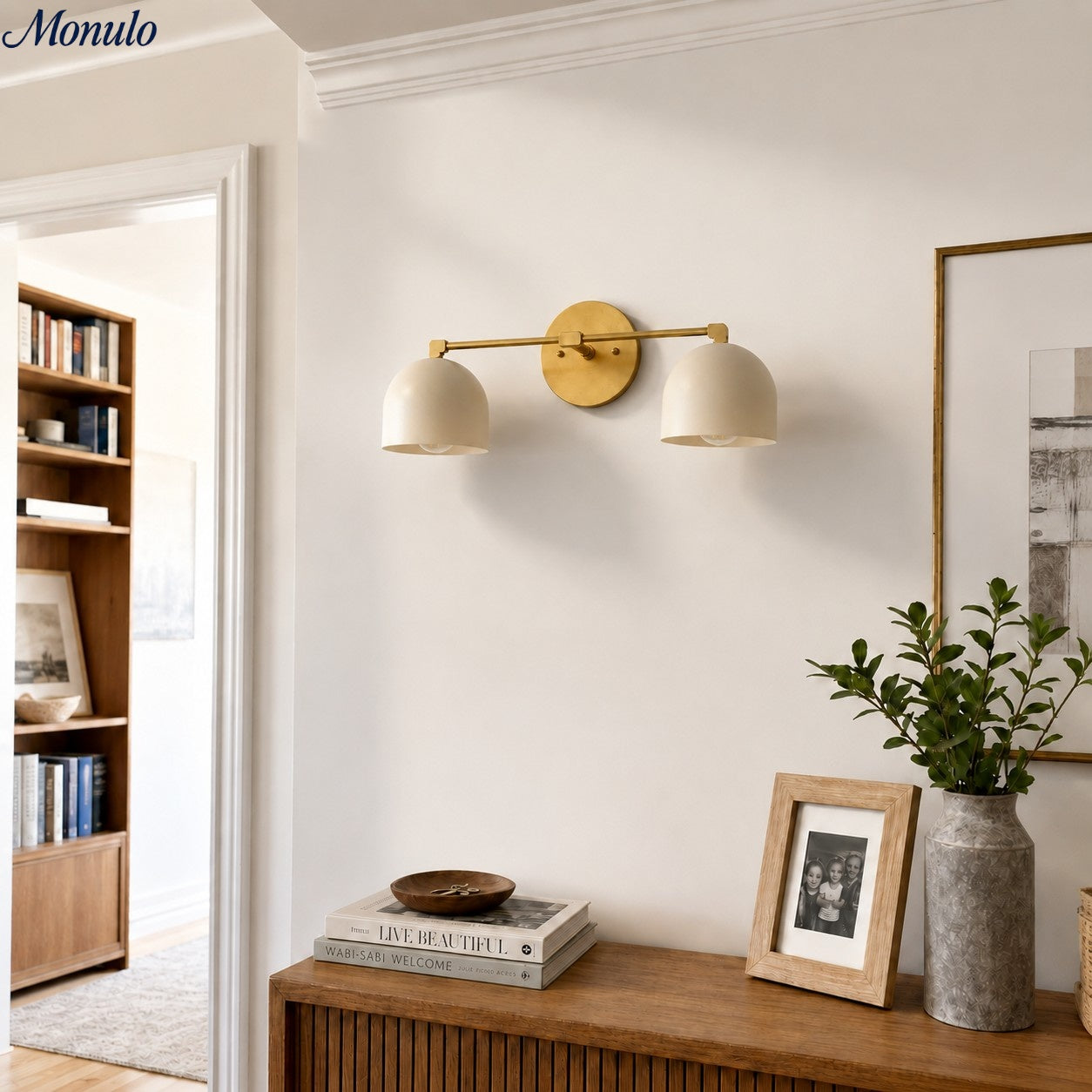 Metio Dome Vanity Wall Light – Mid-Century Fixture for Bathroom