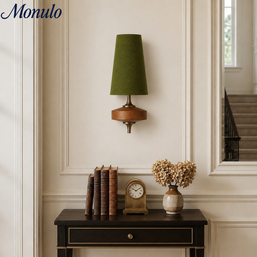 Rowan Retro Fabric Shade Wall Sconce – Classic Fabric Lighting For Bedroom