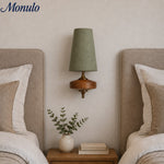Load image into Gallery viewer, Rowan Retro Fabric Shade Wall Sconce – Classic Fabric Lighting For Bedroom