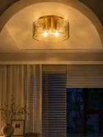 Load image into Gallery viewer, Kalvora Modern Retro Ceiling Lamp with Sculptural Shade - Ideal for Bedroom or Living Room