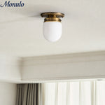 Cargar imagen en el visor de la Galería, Lámpara de doble función de cristal opalino: elegante luminaria para techo y pared para hogares modernos.