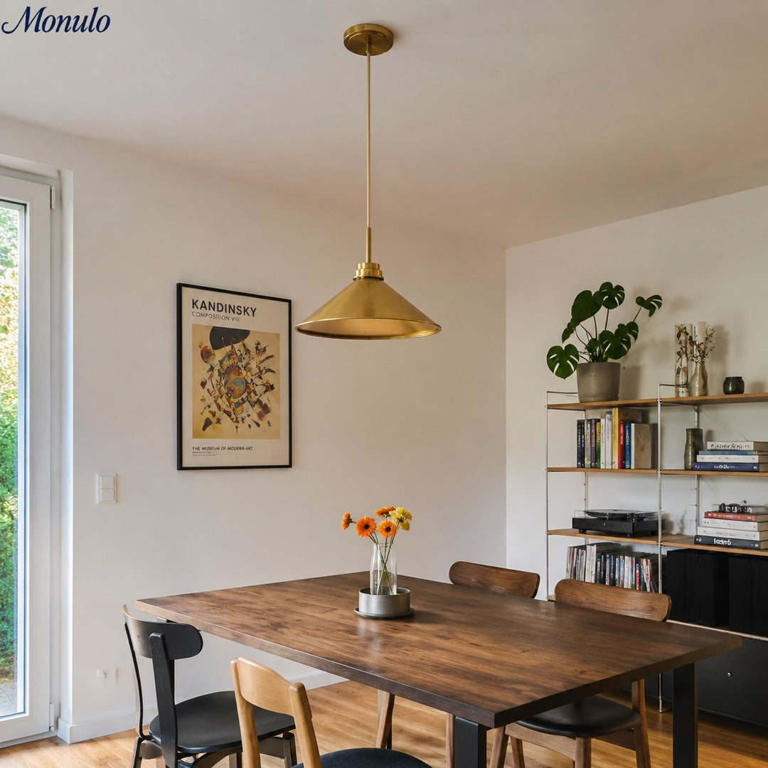 Aurenza Modern Farmhouse Kegelförmige Pendelleuchte – Dimmbares Küchen- und Eingangsbeleuchtung