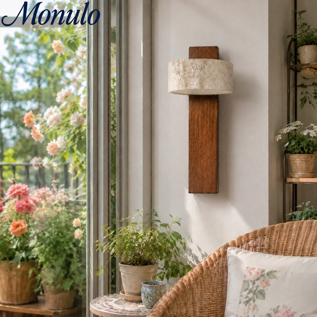 Applique murale rotative en travertin nordique
