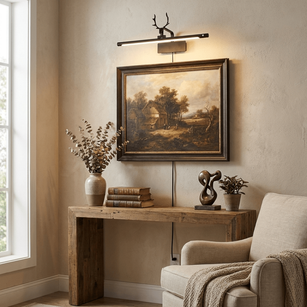 Stag Horn Acrylic Plug-In Wall Light - product image 2