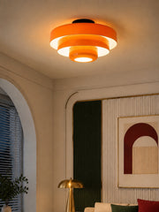 Malero Three Tier Sculptural Ceiling Lamp in Bauhaus Style for Living Room and Bedroom