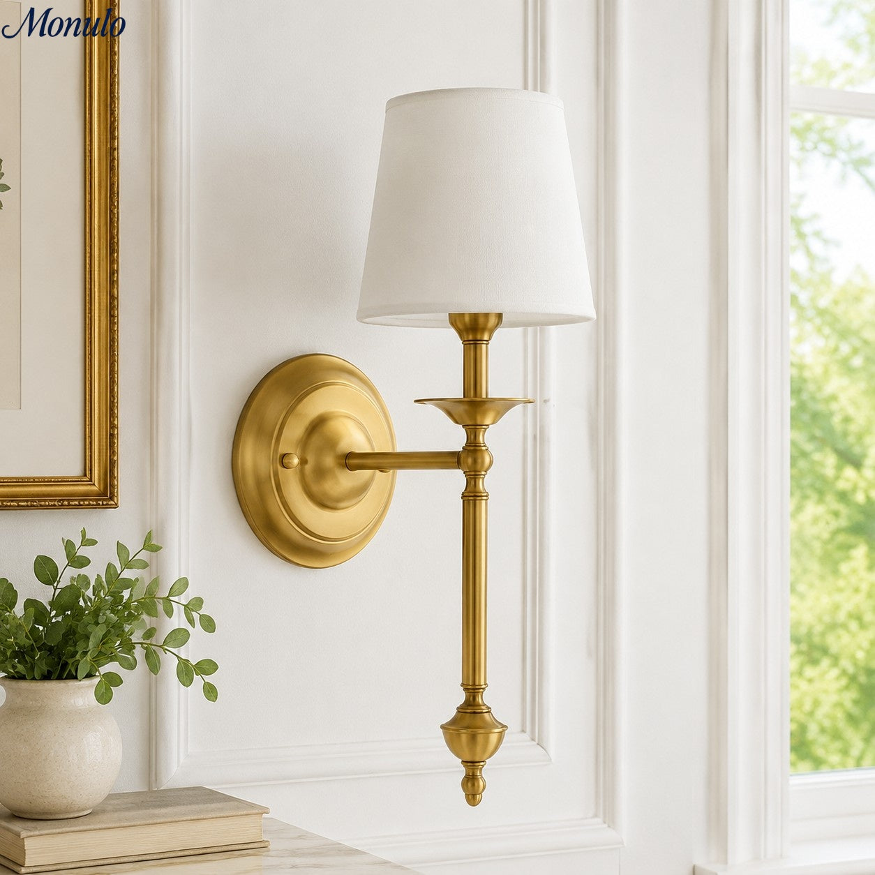 Rowan Fabric Shade Wall Sconce in Antique Copper - Vintage Luxury Light for Interiors
