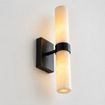 Charger l'image dans la visionneuse de galerie, Marcellus Luxury Alabaster Tube Wall Light Modern Architectural Wall Sconce for Bedside Vanity Area