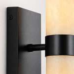 Charger l'image dans la visionneuse de galerie, Marcellus Luxury Alabaster Tube Wall Light Modern Architectural Wall Sconce for Bedside Vanity Area