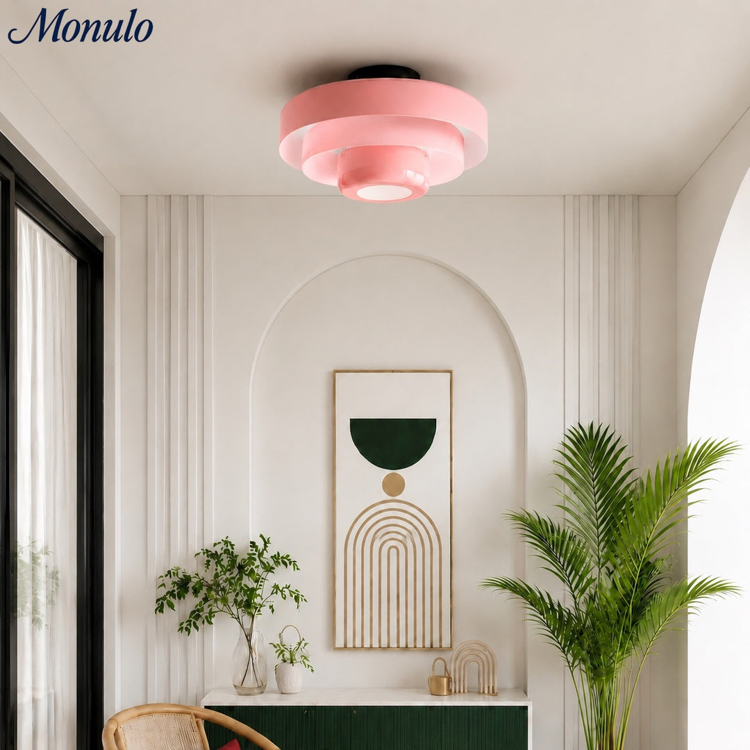 Malero Dreistufige skulpturale Deckenlampe im Bauhaus-Stil für Wohnzimmer und Schlafzimmer