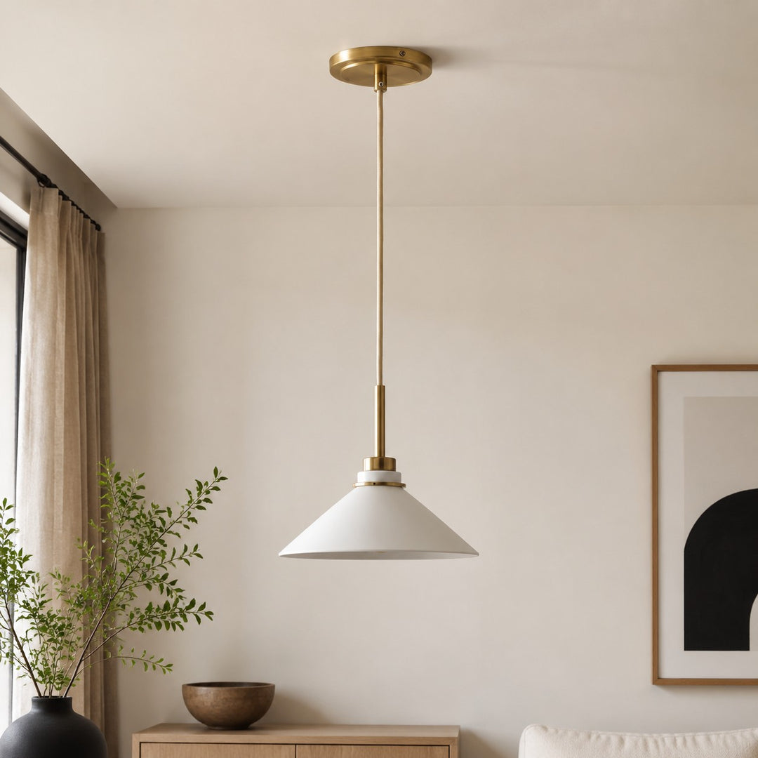 Aurenza Modern Farmhouse Kegelförmige Pendelleuchte – Dimmbares Küchen- und Eingangsbeleuchtung
