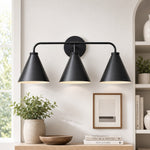 Bild in Gallery-Viewer laden, Conique Metall Kegelförmige Wandleuchte – Schwarzes oder Messing Kegelförmiges Retro-Design