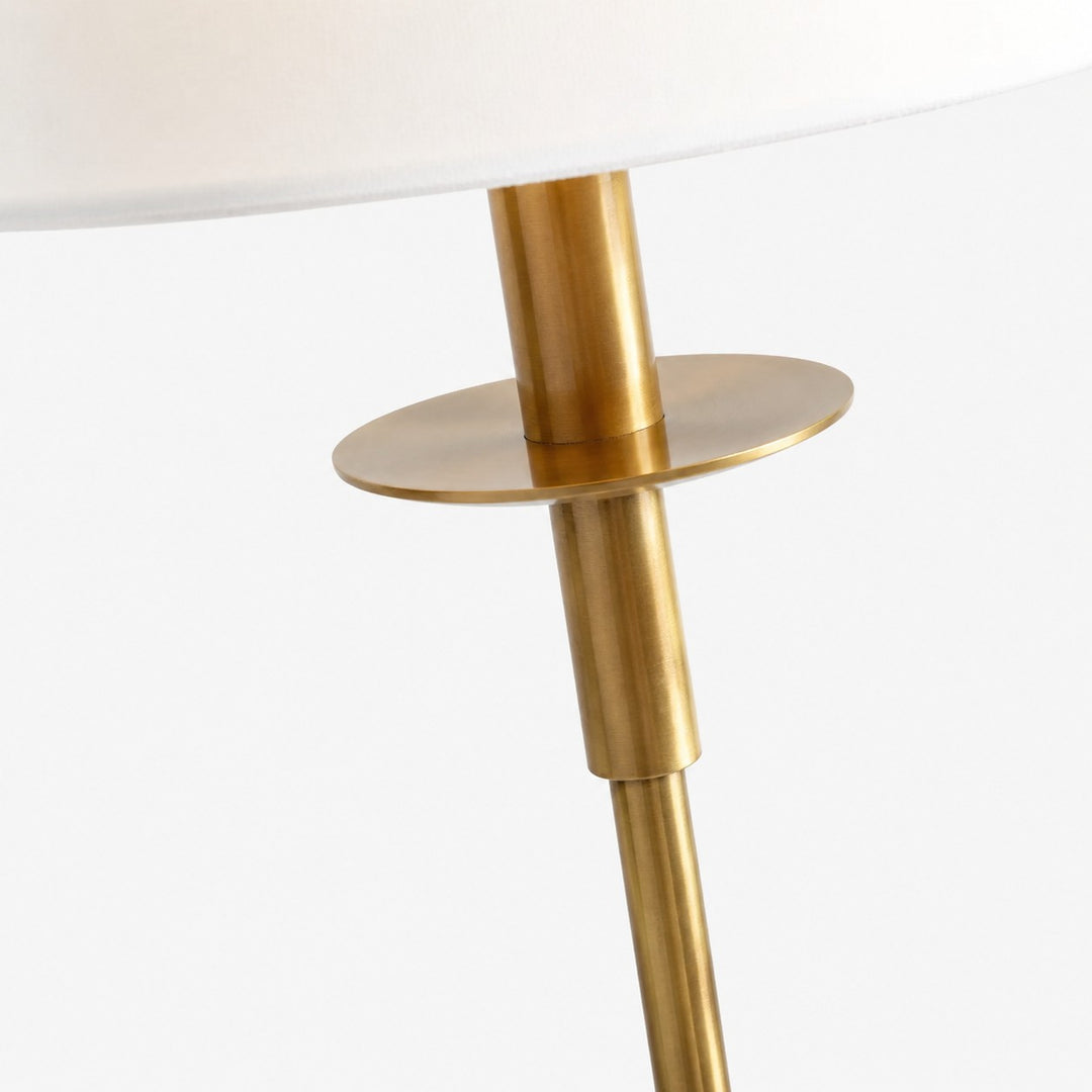 Rowan Leinen Bügeleisen Tischlampe - Elegante traditionelle Nachttischbeleuchtung
