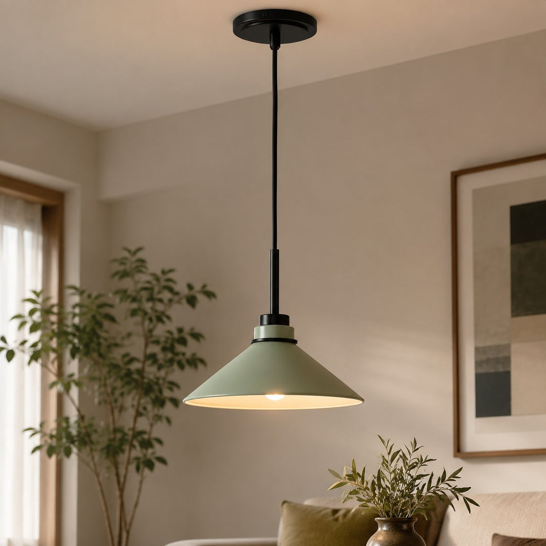 Aurenza Modern Farmhouse Kegelförmige Pendelleuchte – Dimmbares Küchen- und Eingangsbeleuchtung