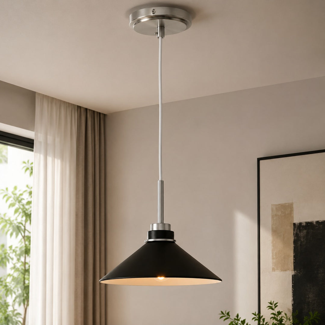 Aurenza Modern Farmhouse Kegelförmige Pendelleuchte – Dimmbares Küchen- und Eingangsbeleuchtung