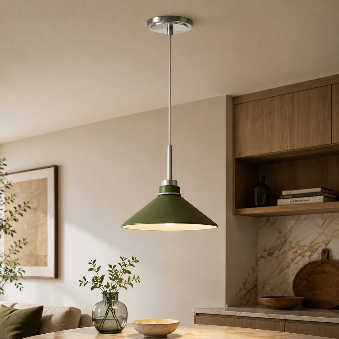 Aurenza Modern Farmhouse Kegelförmige Pendelleuchte – Dimmbares Küchen- und Eingangsbeleuchtung
