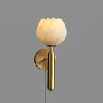 Cargar imagen en el visor de la Galería, Mian Alabaster Plug-In Wall Light with Inline Switch - product image 14