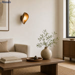 Load image into Gallery viewer, Goviena Modern Wall Sconce - Cocoon-Shaped Fiberglass and Acrylic Decorative Lamp for Bedroom and Hallway