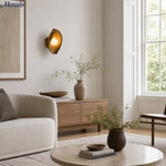 Load image into Gallery viewer, Goviena Modern Wall Sconce - Cocoon-Shaped Fiberglass and Acrylic Decorative Lamp for Bedroom and Hallway