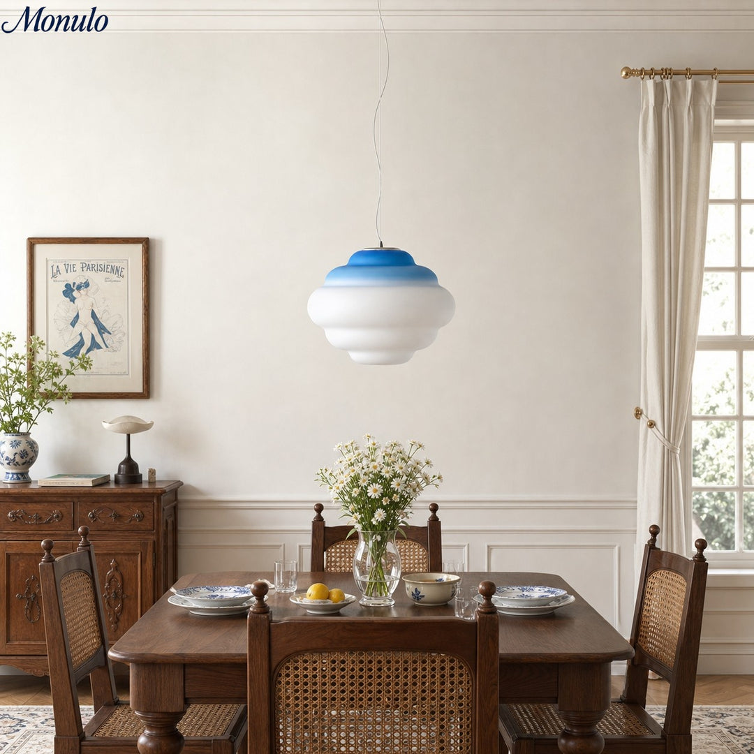 Cirren Cloud Pendant Light - Nordic Metal and Glass Fixture for Dining Room and Kitchen Island