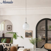 Cirren Honeycomb Glass Pendant Light - Metal Vintage Hanging Lamp for Bedroom and Hallway