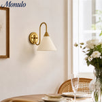 Load image into Gallery viewer, Eloria French Vintage Wall Sconce - Metal Ceramic Retro Bedside Wall Lamp for Bedroom and Hallway