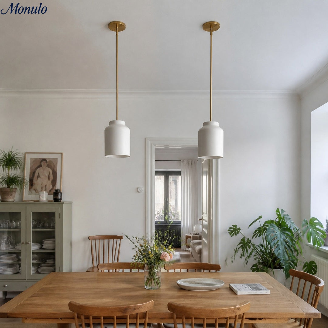 Hanton Nordic Metal Morandi Metal Pendant Light - Nordic Minimalist Fixture Light