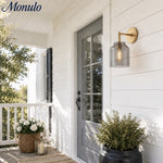 Load image into Gallery viewer, Hanton Minimal Wall Sconce – Vintage Milk Glass Sconce and Metal Accent
