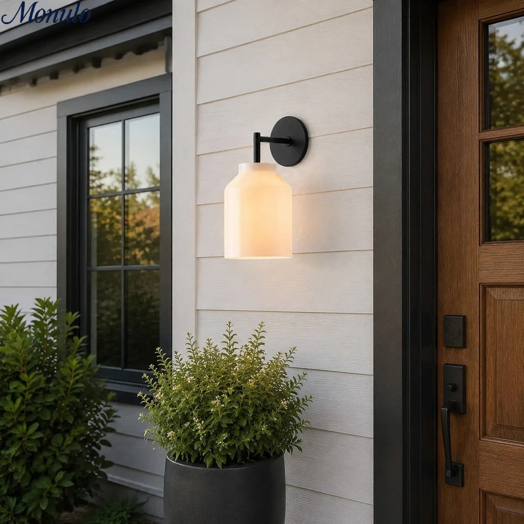 Hanton Modern Outdoor Sconce – Industrielle moderne Außenwandleuchte