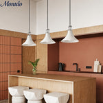 Load image into Gallery viewer, Kallera Pendant Light - White Glass and Chrome Magnolia Style for Bedroom and Hallway