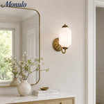 Load image into Gallery viewer, Eloise Vintage Scalloped Milk Glass Wall Sconce - Modern Accent Lighting for Bathroom and Bedroom