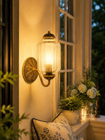 Load image into Gallery viewer, Eloise Vintage Scalloped Milk Glass Wall Sconce - Modern Accent Lighting for Bathroom and Bedroom