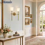 Load image into Gallery viewer, Rowan Classic Fabric Shade Wall Sconce Elegant Style - Bedroom Bedside Lighting