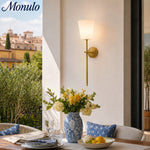 Load image into Gallery viewer, Rowan Classic Fabric Shade Wall Sconce Elegant Style - Bedroom Bedside Lighting