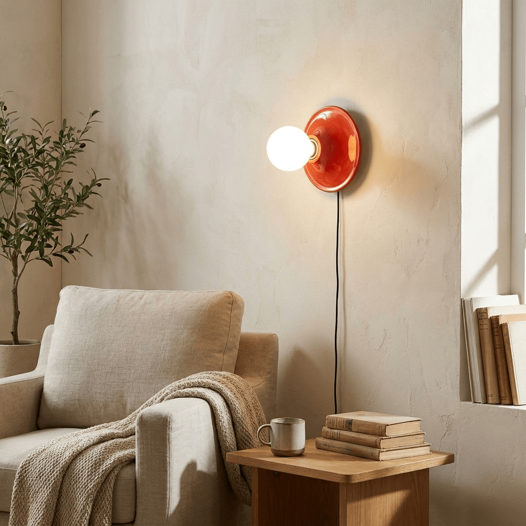 Eclipta Glass Plug-In Wall Light - product image 3