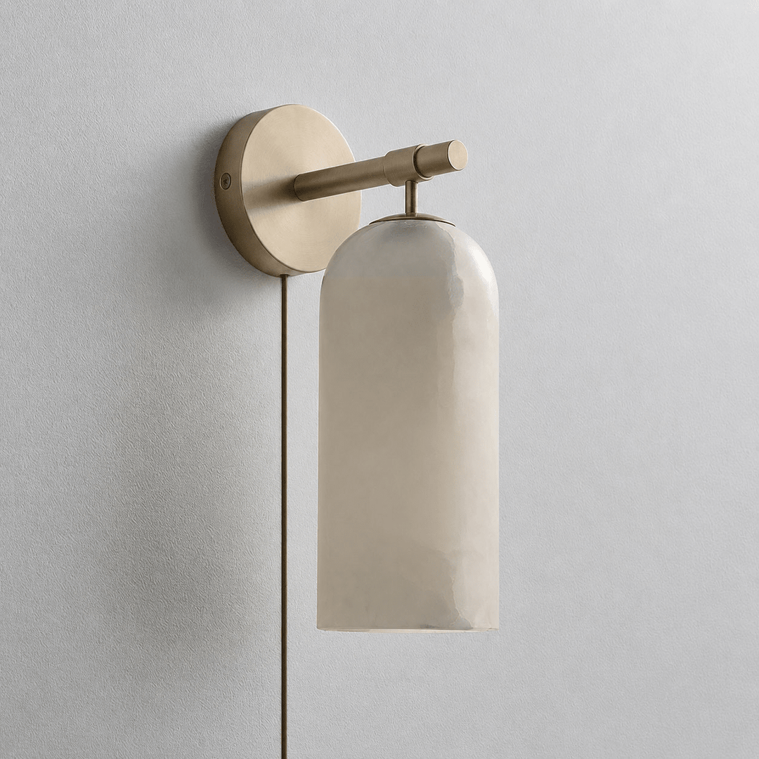 Pillar Alabaster Plug-In Wall Light with Inline Switch - product image 14